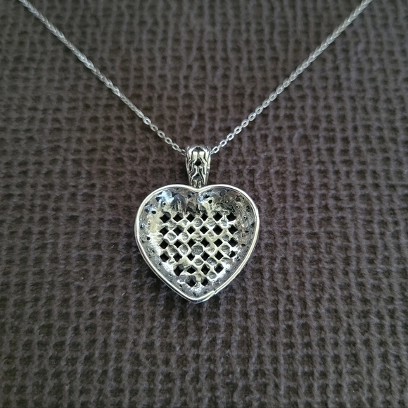 willowbird🪶 Silver🤍 Dotted Heart❤ Pendant Necklace - NWT - Picture 13 of 16